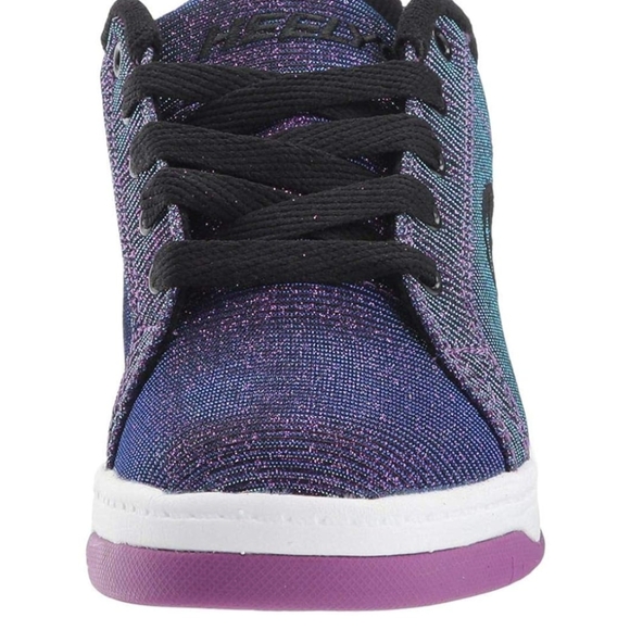 HEELYS* Galaxy super sparkle purple blue colour shift rear wheel HEELY shoes - Picture 5 of 17